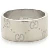 18 Karat White Gold GG Band