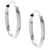 14 Karat White Gold Huggie Hoop Earrings
