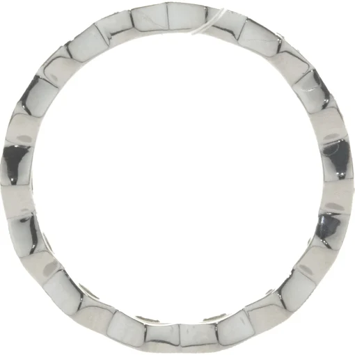 14 Karat White Gold Kite Shape Diamond Eternity Band