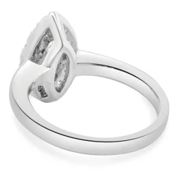 14 Karat White Gold Marquise Cut Diamond Engagement Ring