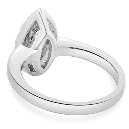 14 Karat White Gold Marquise Cut Diamond Engagement Ring