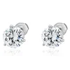 14 Karat White gold Martini Stud Earrings