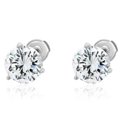 14 Karat White gold Martini Stud Earrings