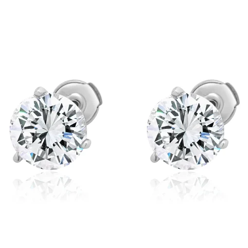 14 Karat White gold Martini Stud Earrings