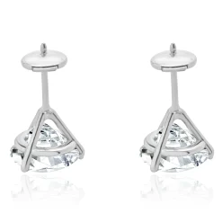 14 Karat White gold Martini Stud Earrings
