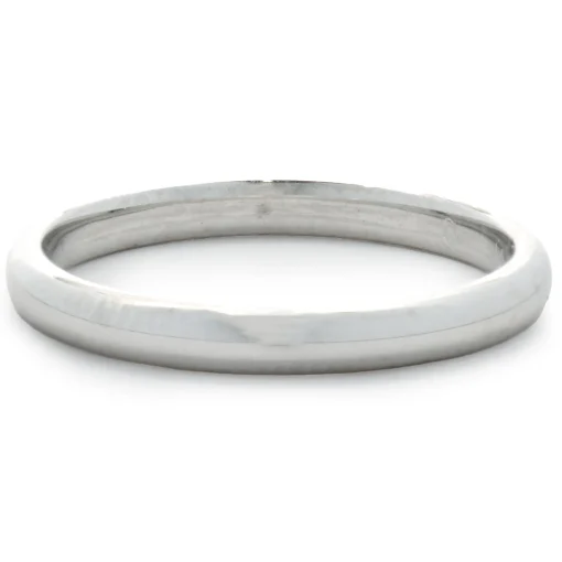 14 Karat White Gold 2.2MM Band