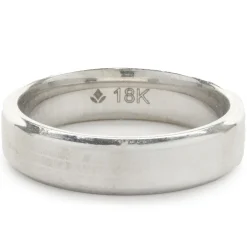18 Karat White Gold 4MM Band