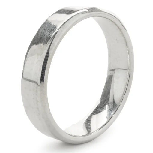 18 Karat White Gold 4MM Band