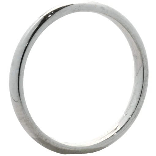 14 Karat White Gold 2.2MM Band