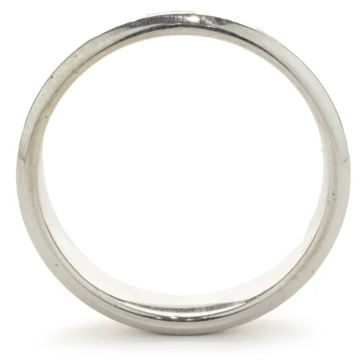 18 Karat White Gold 4MM Band