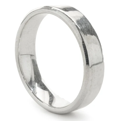 18 Karat White Gold 4MM Band