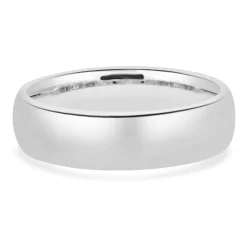 14 Karat White Gold 6MM Comfort Fit Band