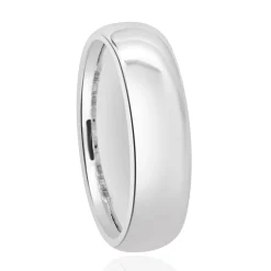 14 Karat White Gold 6MM Comfort Fit Band