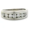 14 Karat White Gold 7MM Diamond Band