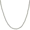 14 Karat White Gold 3MM Diamond Cut Ball Chain