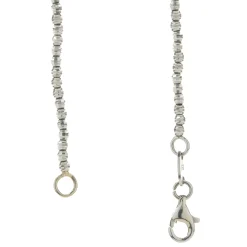 14 Karat White Gold 3MM Diamond Cut Ball Chain