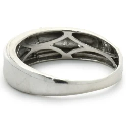 14 Karat White Gold 7MM Diamond Band
