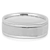 14 Karat White Gold 7MM Square Band