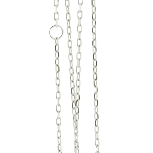 18 Karat White Gold Mosaic Set Diamond Initial K Necklace