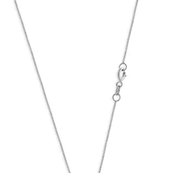 18 Karat White Gold Mosaic Diamond Drop Necklace