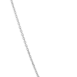 14 Karat White Gold Multi Shape Diamond Smile Necklace