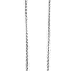 10/14 Karat White Gold Pave Diamond and Enamel Broke Heart Necklace