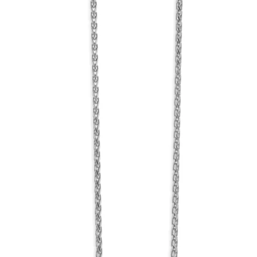 10/14 Karat White Gold Pave Diamond and Enamel Broke Heart Necklace