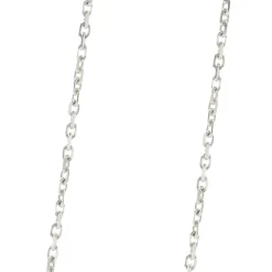 18 Karat White Gold Pave Diamond Star Necklace
