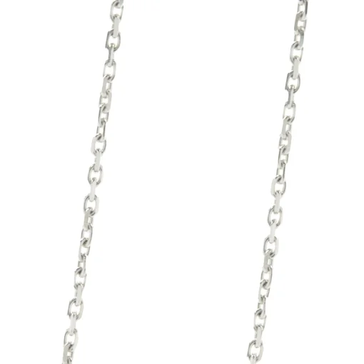18 Karat White Gold Pave Diamond Star Necklace