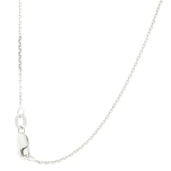 14 Karat White Gold Pave Diamond Pear Shape Necklace