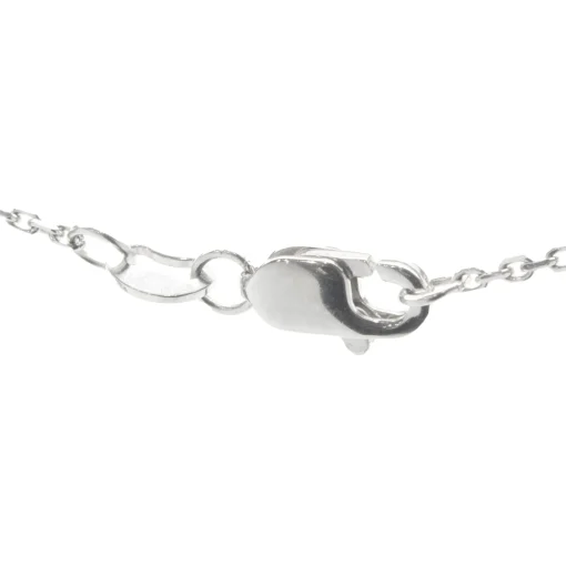 18 Karat White Gold Pave Diamond Star Necklace