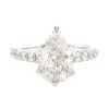 14 Karat White Gold Pear Cut Diamond Engagement Ring