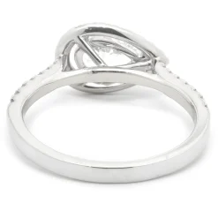 14 Karat White Gold Pear Cut Diamond Engagement Ring