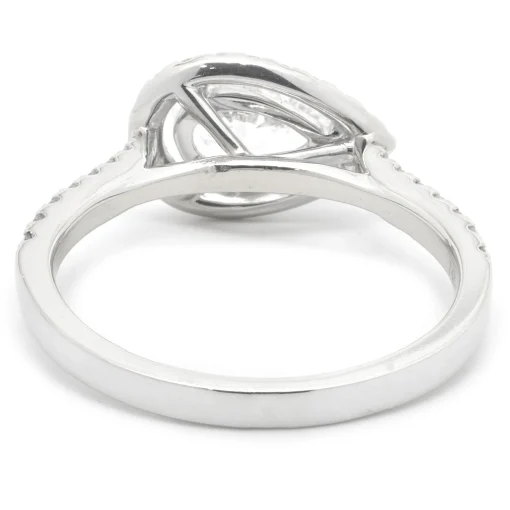 14 Karat White Gold Pear Cut Diamond Engagement Ring