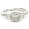 14 Karat White Gold Princess Cut Diamond Engagement Ring