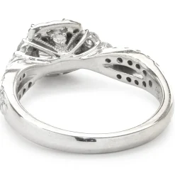 14 Karat White Gold Princess Cut Diamond Engagement Ring