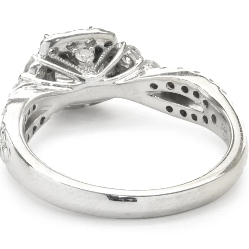 14 Karat White Gold Princess Cut Diamond Engagement Ring