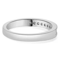 14 Karat White Gold Princess Cut Diamond Band