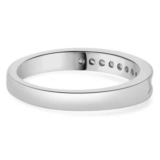 14 Karat White Gold Princess Cut Diamond Band