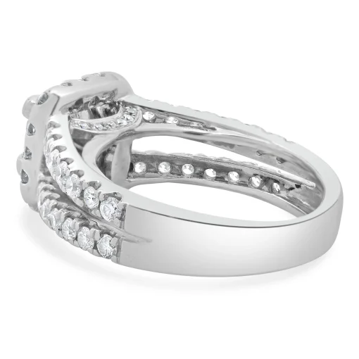 14 Karat White Gold Princess Cut Diamond Engagement Ring