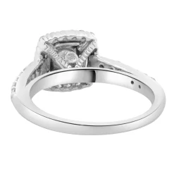 14 Karat White Gold Princess Cut Diamond Engagement Ring