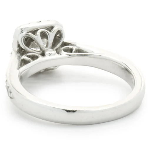 14 Karat White Gold Princess Cut Diamond Engagement Ring