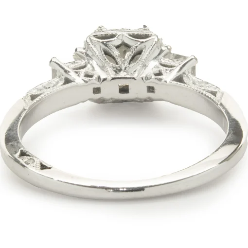 14 Karat White Gold Princess Cut Diamond Engagement Ring