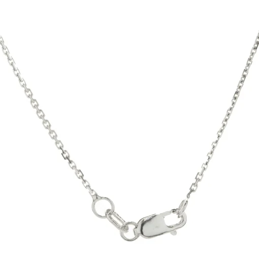 14 Karat White Gold Pyrope Garnet and Diamond Necklace