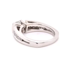 14 Karat White Gold Quad set Diamond Engagement Ring