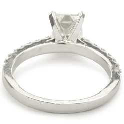 14 Karat White Gold Radiant Cut Diamond Engagement Ring