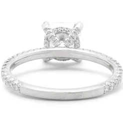14 Karat White Gold Radiant Cut Diamond Engagement Ring