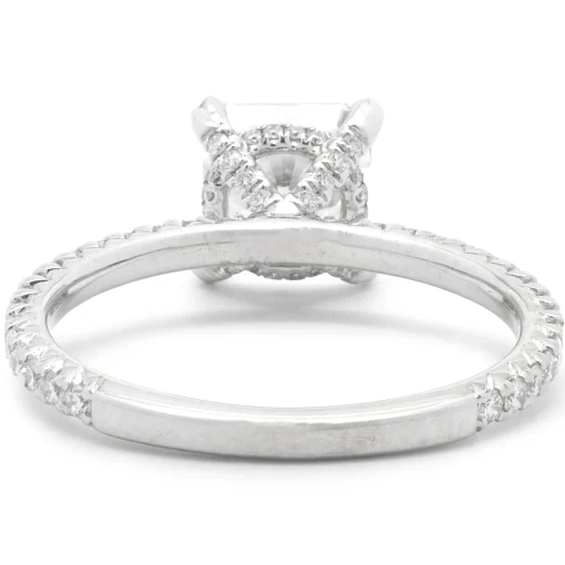 14 Karat White Gold Radiant Cut Diamond Engagement Ring