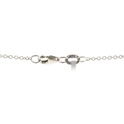 18 Karat White Gold Round and Emerald Cut Diamond Lariat Necklace
