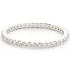 14 Karat White Gold Round Brilliant Cut Diamond Eternity Band